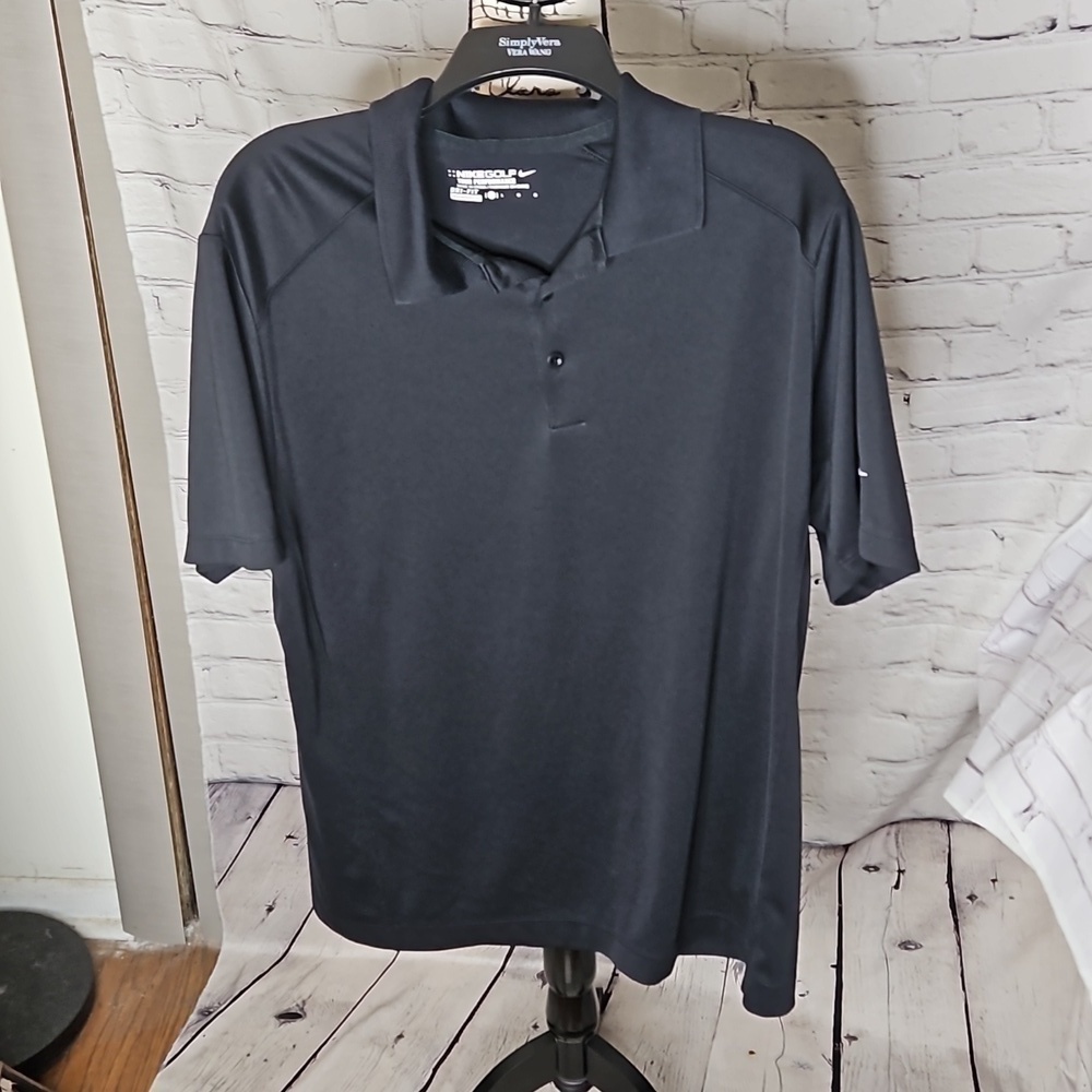 Nike Golf Men's Dri-Fit Performance Polo Black Size Large